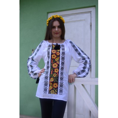 Embroidered blouse "Warm October"